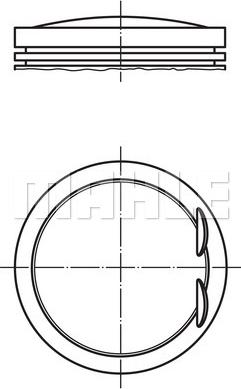 MAHLE 028 PI 00128 001 - Pistone www.autoricambi360.it