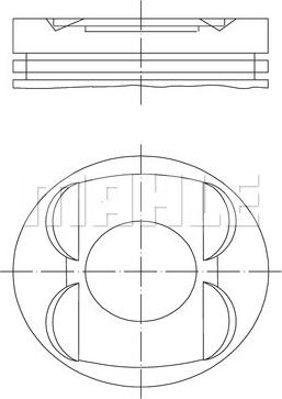 MAHLE 001 14 00 - Pistone www.autoricambi360.it