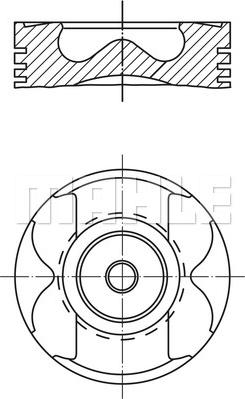 MAHLE 021 PI 00129 002 - Pistone www.autoricambi360.it