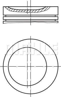 MAHLE 011 62 00 - Pistone www.autoricambi360.it