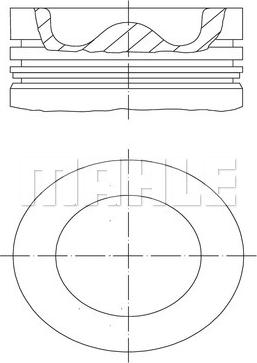 MAHLE 039 PI 00127 000 - Pistone www.autoricambi360.it