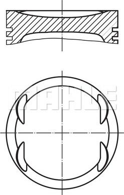 MAHLE 015 76 01 - Pistone www.autoricambi360.it