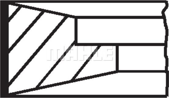 MAHLE 038 16 N0 - Kit fasce elastiche www.autoricambi360.it