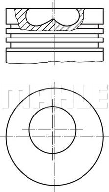 MAHLE 008 94 00 - Pistone www.autoricambi360.it