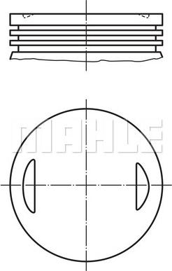 MAHLE 008 66 00 - Pistone www.autoricambi360.it