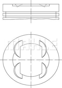 MAHLE 083 01 00 - Pistone www.autoricambi360.it