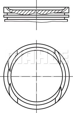 MAHLE 028 PI 00136 000 - Pistone www.autoricambi360.it