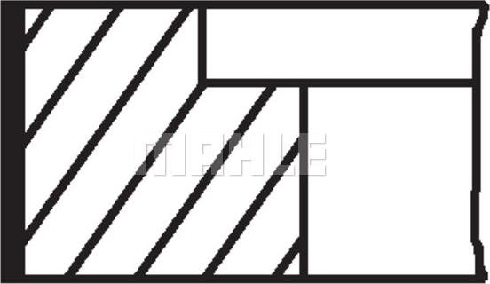 MAHLE 034 75 V2 - Kit fasce elastiche www.autoricambi360.it