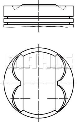MAHLE 081 PI 00106 000 - Pistone www.autoricambi360.it