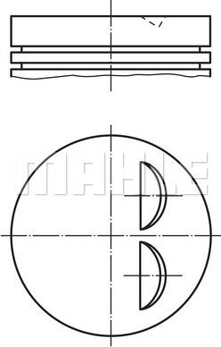 MAHLE 011 96 00 - Pistone www.autoricambi360.it