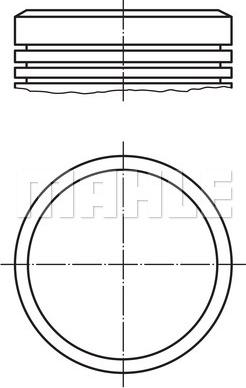 MAHLE 040 04 00 - Pistone www.autoricambi360.it