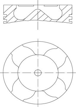 MAHLE 081 PI 00103 000 - Pistone www.autoricambi360.it