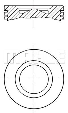 MAHLE 007 PI 00105 000 - Pistone www.autoricambi360.it