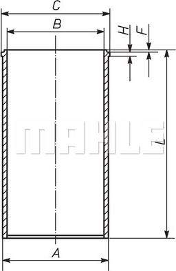MAHLE 039 WN 13 00 - Canna cilindro www.autoricambi360.it