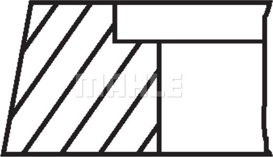 MAHLE 014 11 V0 - Kit fasce elastiche www.autoricambi360.it