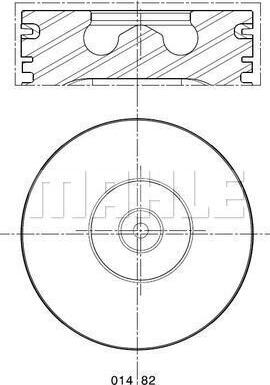 MAHLE 014 82 00 - Pistone www.autoricambi360.it