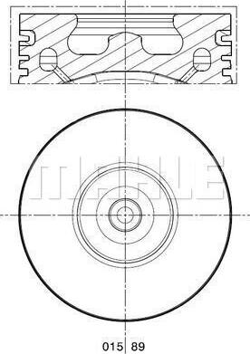 MAHLE 015 89 00 - Pistone www.autoricambi360.it