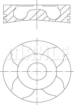 MAHLE 021 PI 00121 000 - Pistone www.autoricambi360.it