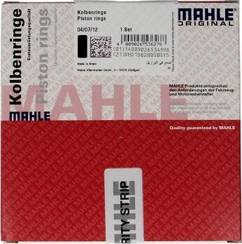 MAHLE 011 58 N1 - Kit fasce elastiche www.autoricambi360.it