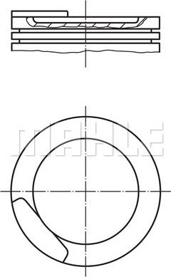 MAHLE 011 08 11 - Pistone www.autoricambi360.it