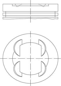 MAHLE 011 PI 00110 000 - Pistone www.autoricambi360.it