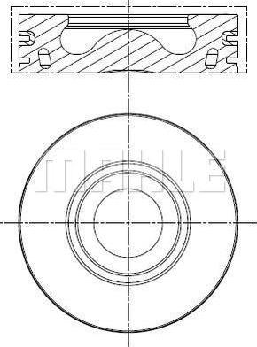 MAHLE 013 PI 00136 001 - Pistone www.autoricambi360.it