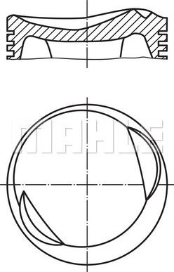 MAHLE 081 15 00 - Pistone www.autoricambi360.it
