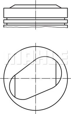 MAHLE 081 94 00 - Pistone www.autoricambi360.it