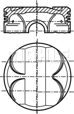 MAHLE 081 PI 00111 000 - Pistone www.autoricambi360.it