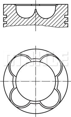 MAHLE 081 PI 00108 000 - Pistone www.autoricambi360.it