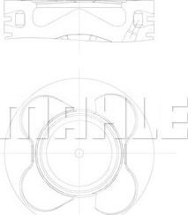 MAHLE 081 PI 00102 000 - Pistone www.autoricambi360.it