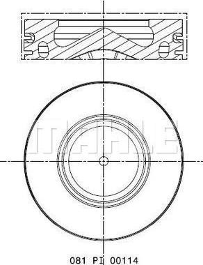 MAHLE 081 PI 00114 001 - Pistone www.autoricambi360.it
