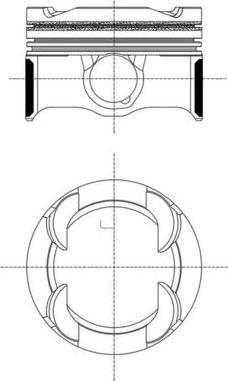 MAHLE 081 PI 00130 001 - Pistone www.autoricambi360.it