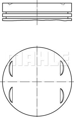 MAHLE 083 20 01 - Pistone www.autoricambi360.it