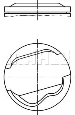 MAHLE 082 58 00 - Pistone www.autoricambi360.it