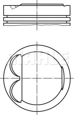 MAHLE 607 77 00 - Pistone www.autoricambi360.it