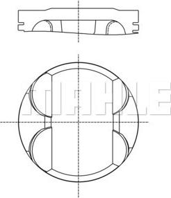 MAHLE 082 PI 00100 000 - Pistone www.autoricambi360.it