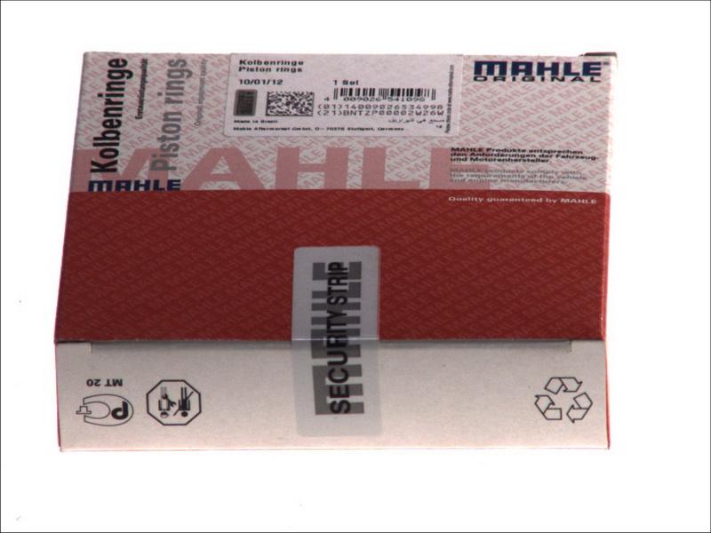MAHLE 039 99 N0 - Kit fasce elastiche www.autoricambi360.it