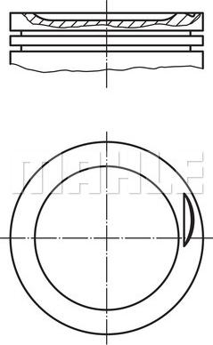 MAHLE 082 34 00 - Pistone www.autoricambi360.it
