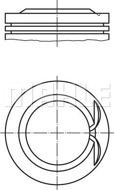 MAHLE 038 15 02 - Pistone www.autoricambi360.it