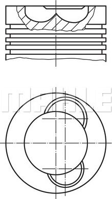 MAHLE 227 37 01 - Pistone www.autoricambi360.it