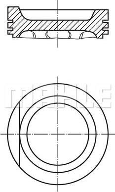 MAHLE 030 31 01 - Pistone www.autoricambi360.it