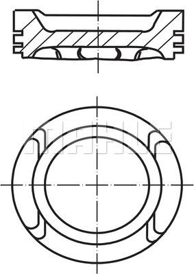 MAHLE 028 PI 00133 000 - Pistone www.autoricambi360.it