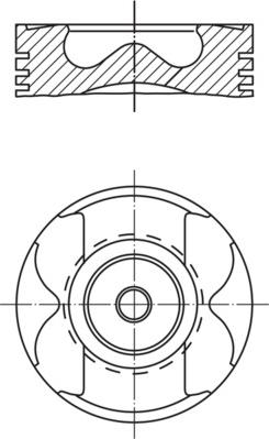 MAHLE 021 PI 00129 000 - Pistone www.autoricambi360.it