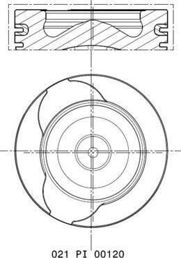MAHLE 021 PI 00120 002 - Pistone www.autoricambi360.it