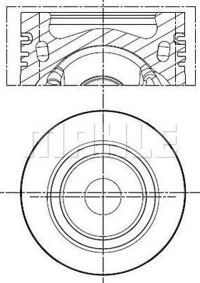 MAHLE 028 PI 00141 001 - Pistone www.autoricambi360.it