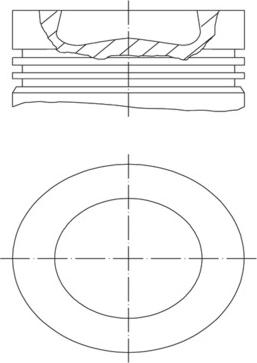 MAHLE 028 PI 00155 000 - Pistone www.autoricambi360.it