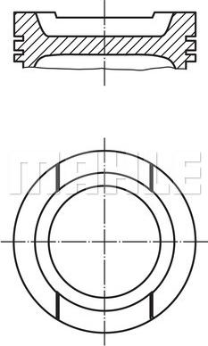 MAHLE 033 20 02 - Pistone www.autoricambi360.it