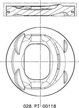 MAHLE 028 PI 00118 000 - Pistone www.autoricambi360.it