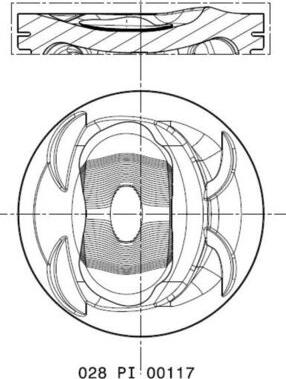 MAHLE 028 PI 00117 002 - Pistone www.autoricambi360.it